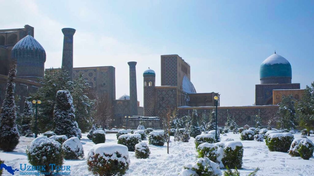 Uzbekistan winter snow